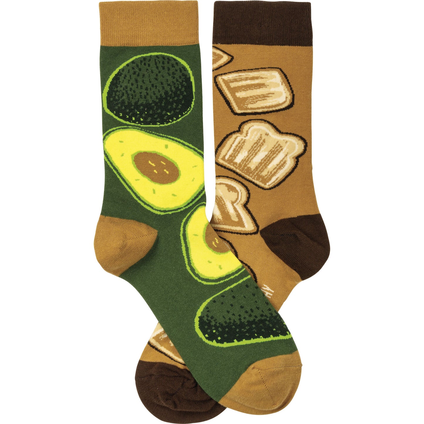 Primitives by Kathy Socks - Socks - Avocado & Toast, One Size Fits Most