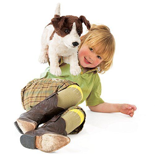 Folkmanis Jack Russell Terrier Hand Puppet, Smooth Coat