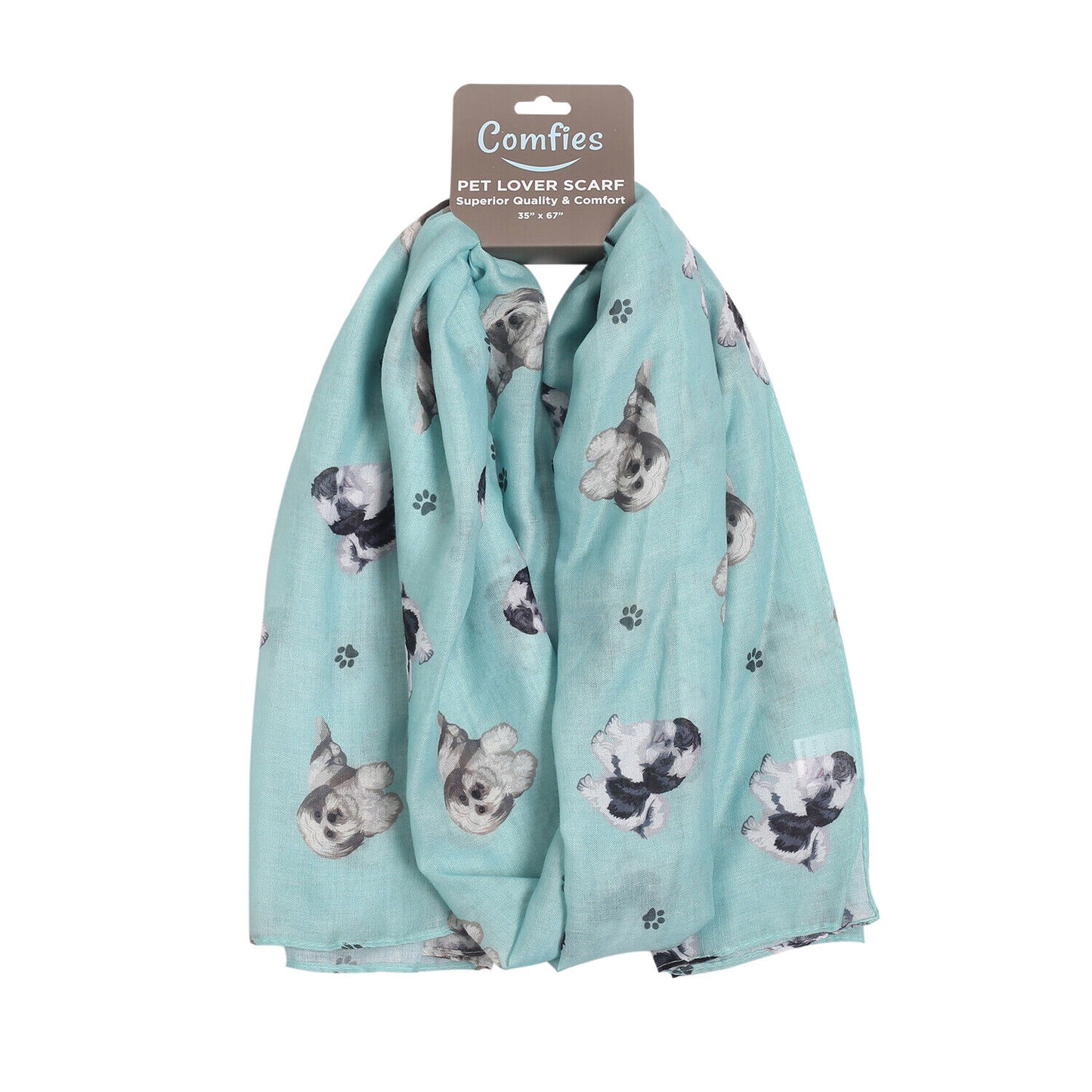 Shih Tzu Dog Lover Scarf - Year-round scarf, Lightweight, 67"