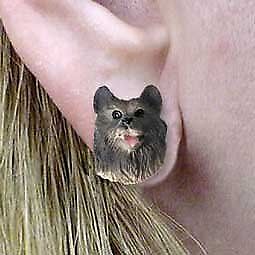Conversation Concepts Keeshond Earrings Post