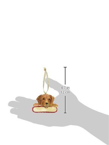 E & S Pets ORN218-15 Golden Retriever Santa's Pals Christmas Ornament