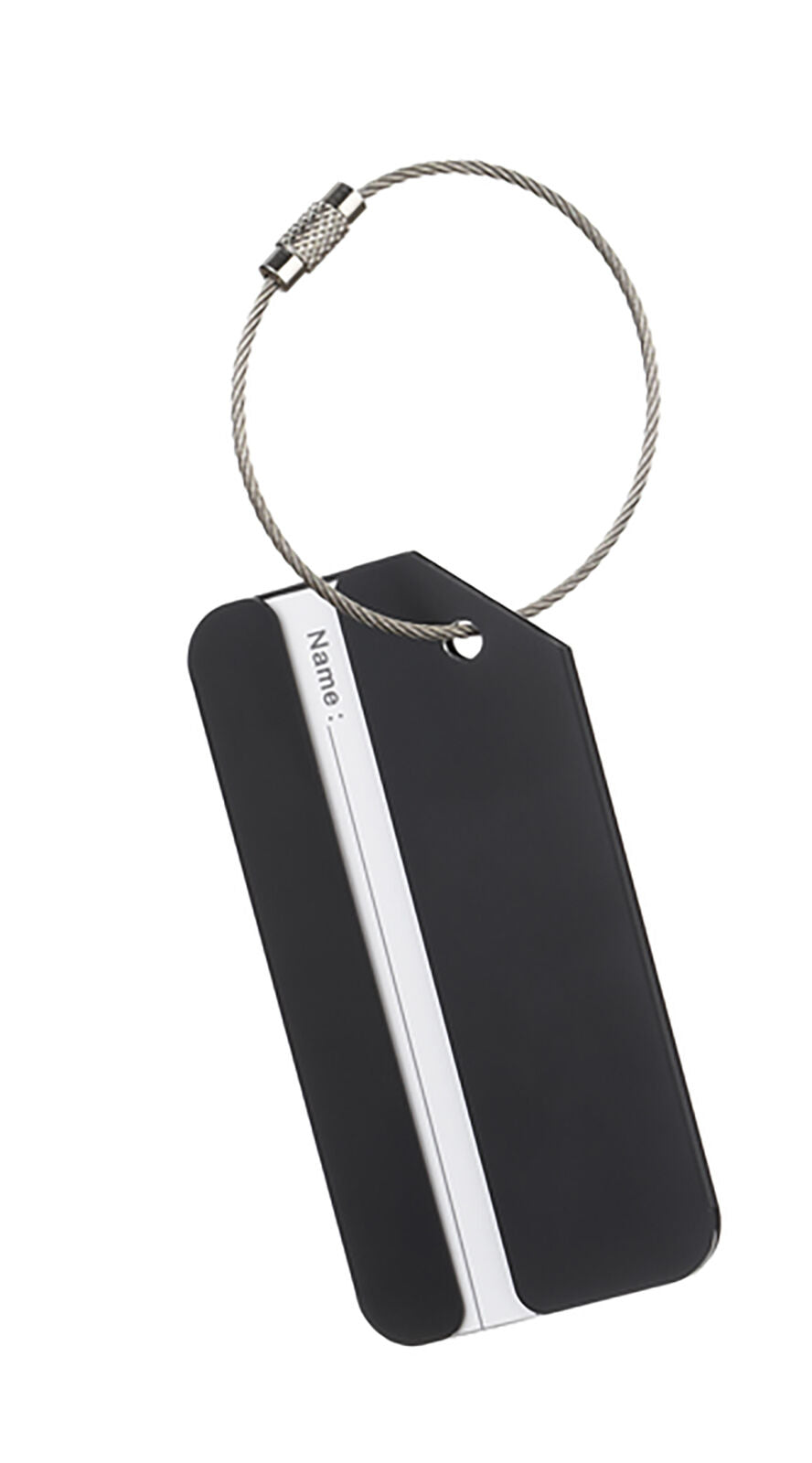 Ganz Steel Style - Luggage/Briefcase Tags- Black