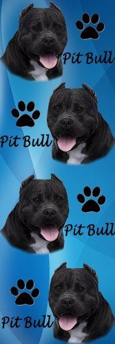 E&S Pets BM-26c Dog Bookmark Black Pit Bull
