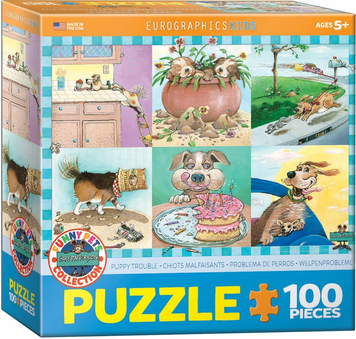 EuroGraphics Puppy Trouble by Gary Patterson Puzzle Jigsaw Puzzle (100-Piece)