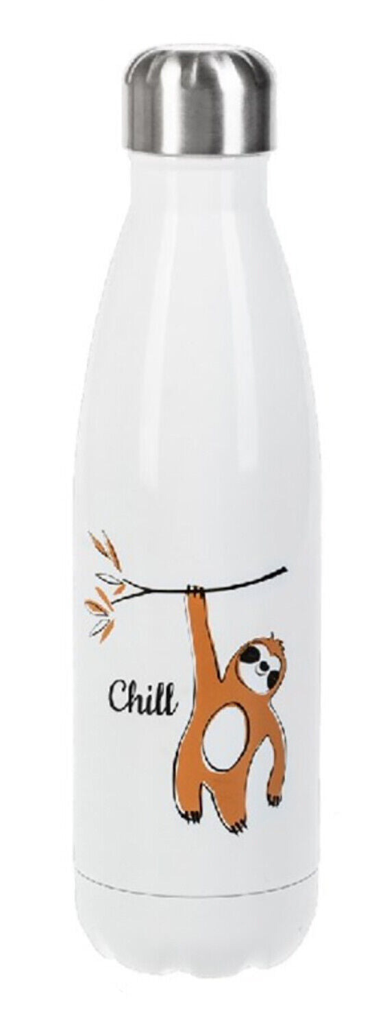 Ganz Double Walled Stainless Steel Beverage Bottle Tumbler - Chill Sloth