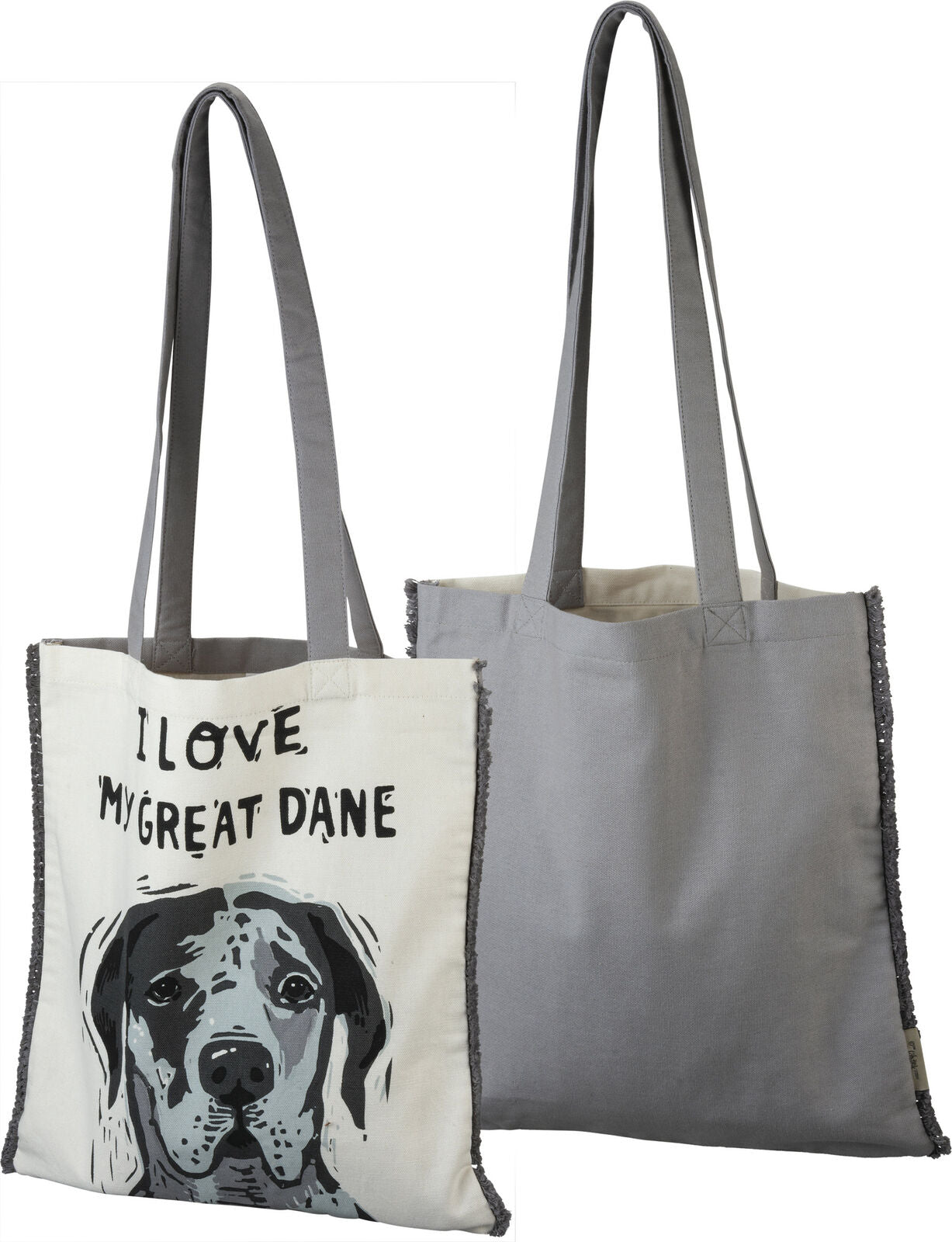 Primitives By Kathy Market Shopping Tote - I Love My Great Dane