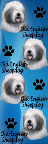 E&S Pets BM-77 Dog Bookmark Old English Sheepdog