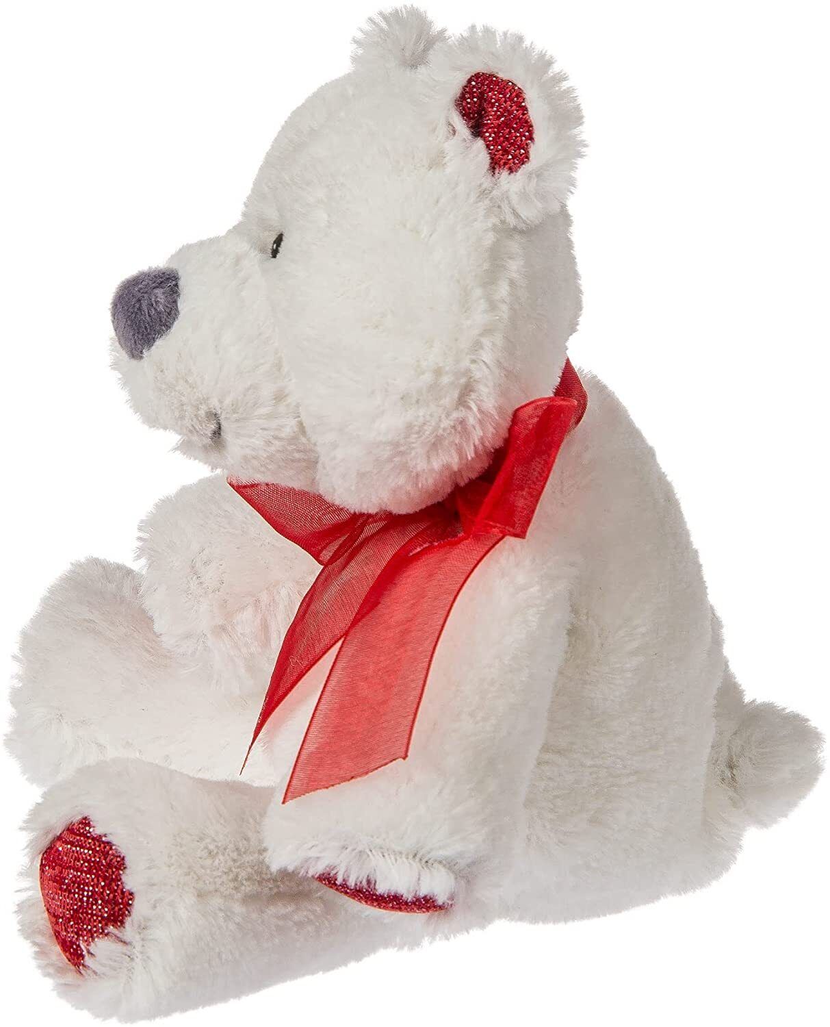 Mary Meyer Valentine Marshmallow Jr. Beau Beau White Teddy Bear Plush Toy, 9"