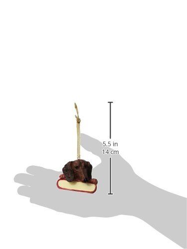 E & S Pets ORN218-13 Red Dachshund Santa's Pals Christmas Ornament