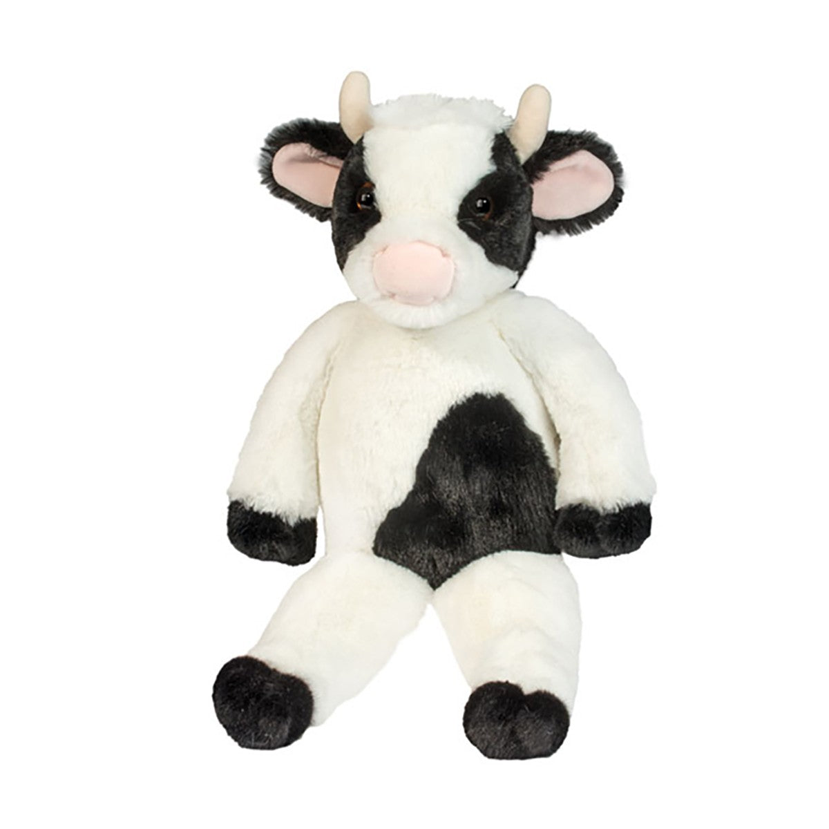 Douglas Betty Floppy Black And White Cow Plush Stuffed Animal, 12"