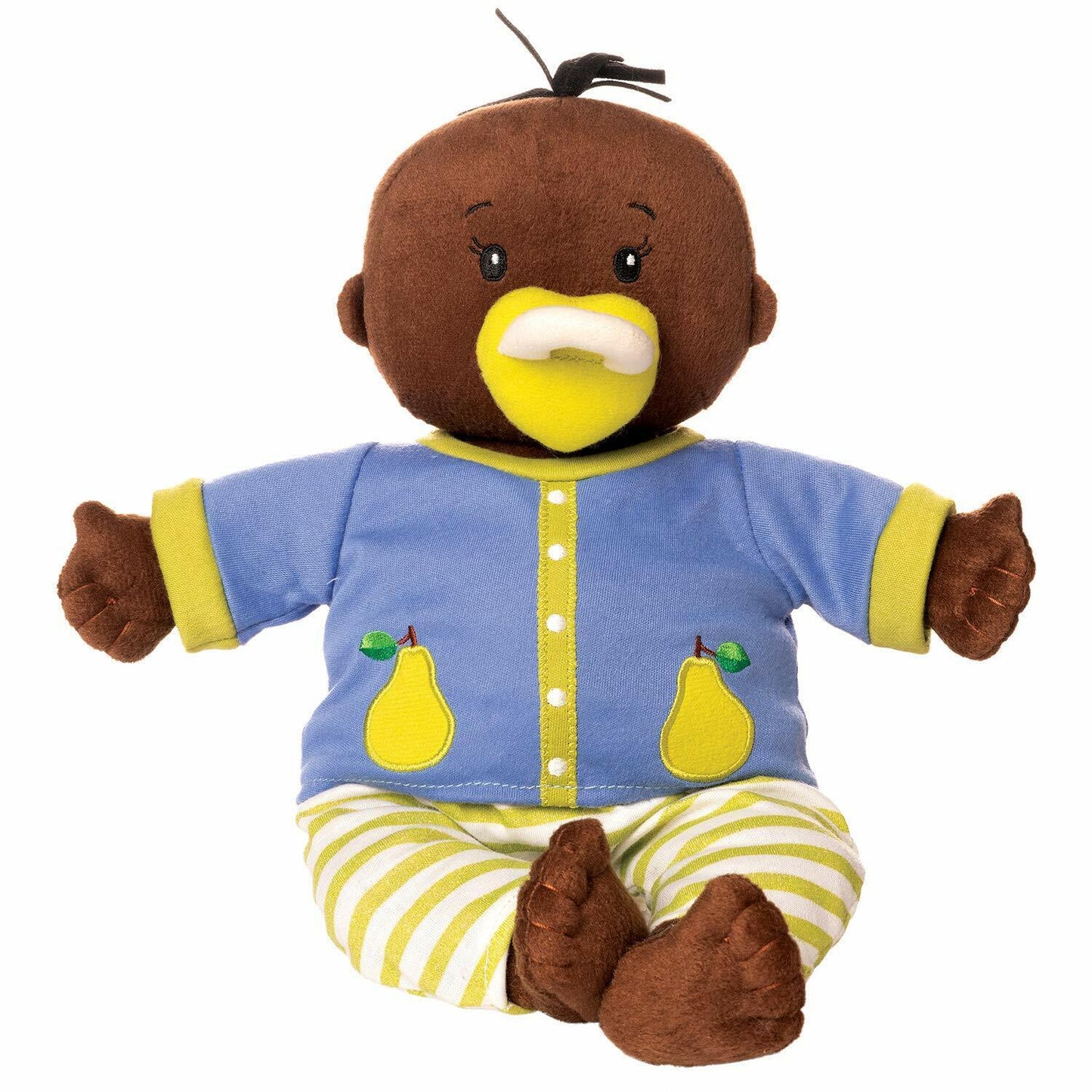 Manhattan Toy Baby Stella Ethnic Brown Doll 15" Soft First Baby Doll
