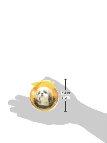 Shih Tzu Christmas Ornament Shatter Proof Ball Easy To Personalize