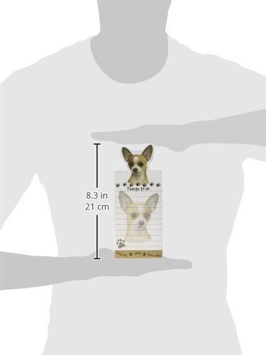 "Chihuahua Magnetic List Pads" Uniquely Shaped Sticky Notepad