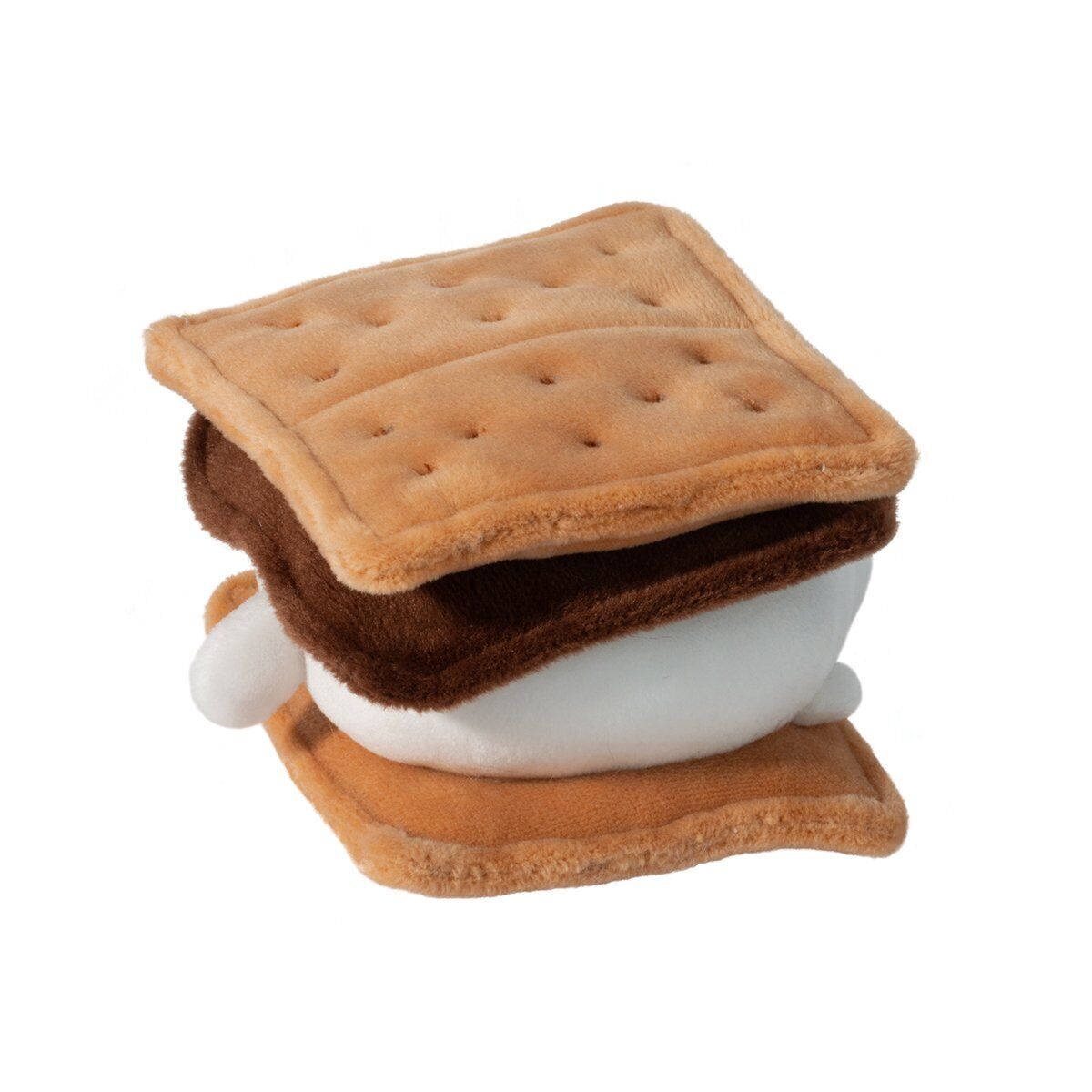 Douglas Plush Stuffed Animal Toy S’more Bear Macaroon, 4" Square