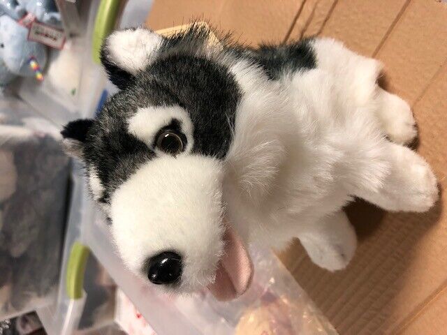 Unipak Doug the Sitting Husky Stuffed Animal Plush 10"