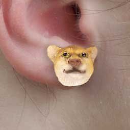Conversation Concepts Cougar Earrings Post
