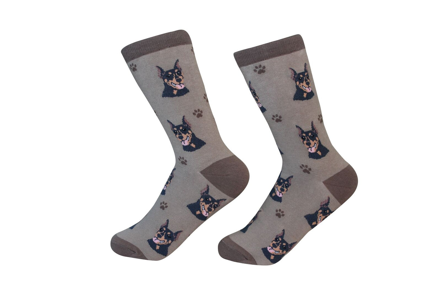 Doberman Dog Breed Socks Unisex Sock Daddy by E&S Pets