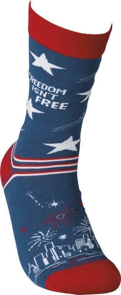 Primitives By Kathy Laugh Out Loud Socks - Freedom Isn't Free