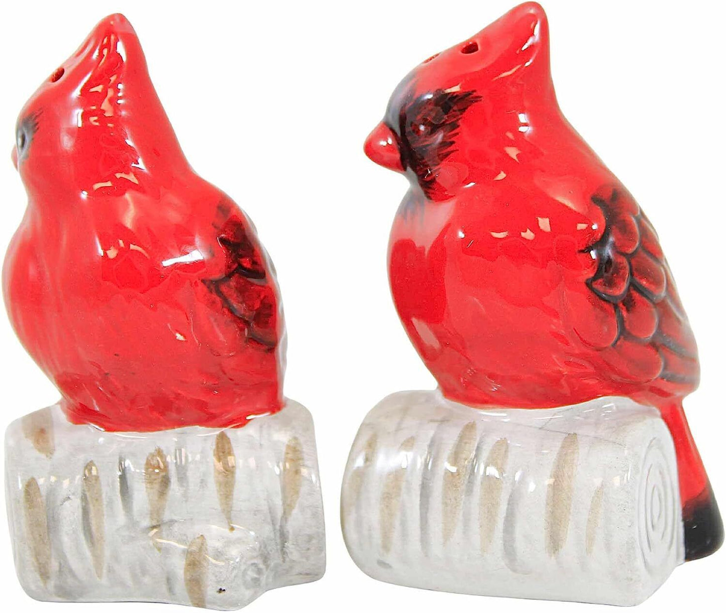 Ganz Cardinal Salt & Pepper Shaker Set, Ceramic. 3.75 Inches, Red, Set of 2