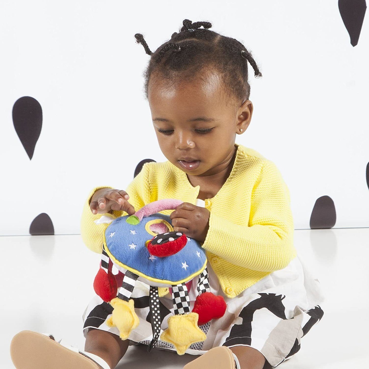 Manhattan Toy Baby Whoozit 6" Stroller and Travel Activity Toy