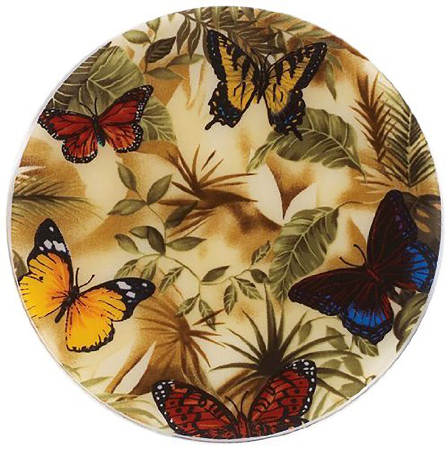Andreas Round Silicone Mat Jar Opener, Butterflies, 6.25 Inch