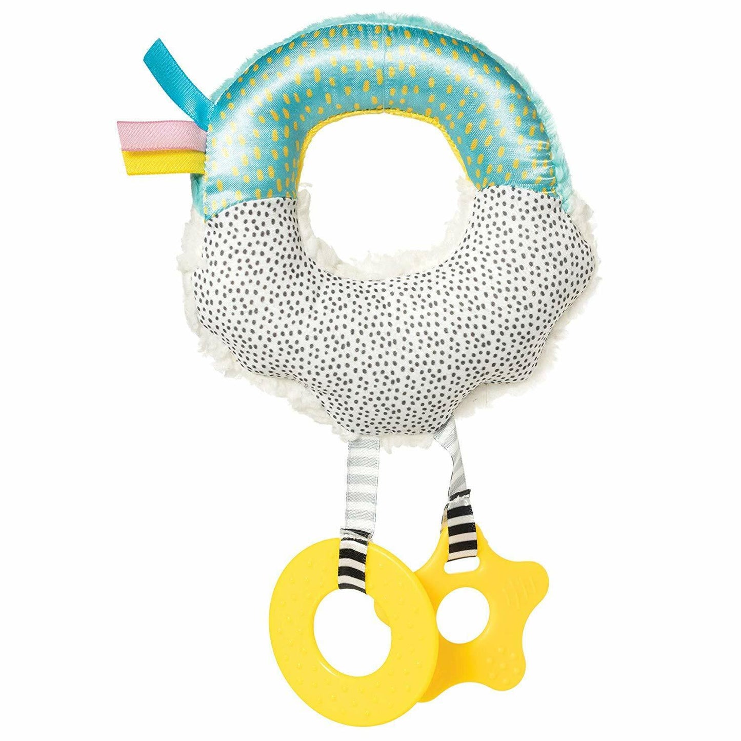 Manhattan Toy Cherry Blossom Days Cloud Baby Circle Rattle with Crinkle Paper
