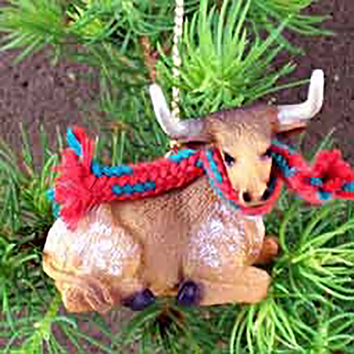 Conversation Concepts Long Horn Steer Original Ornament