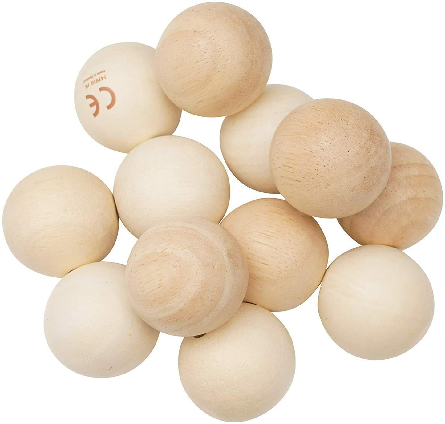 Manhattan Toy Natural Classic Baby Beads Wood Rattle, Teether, and Clutching Toy
