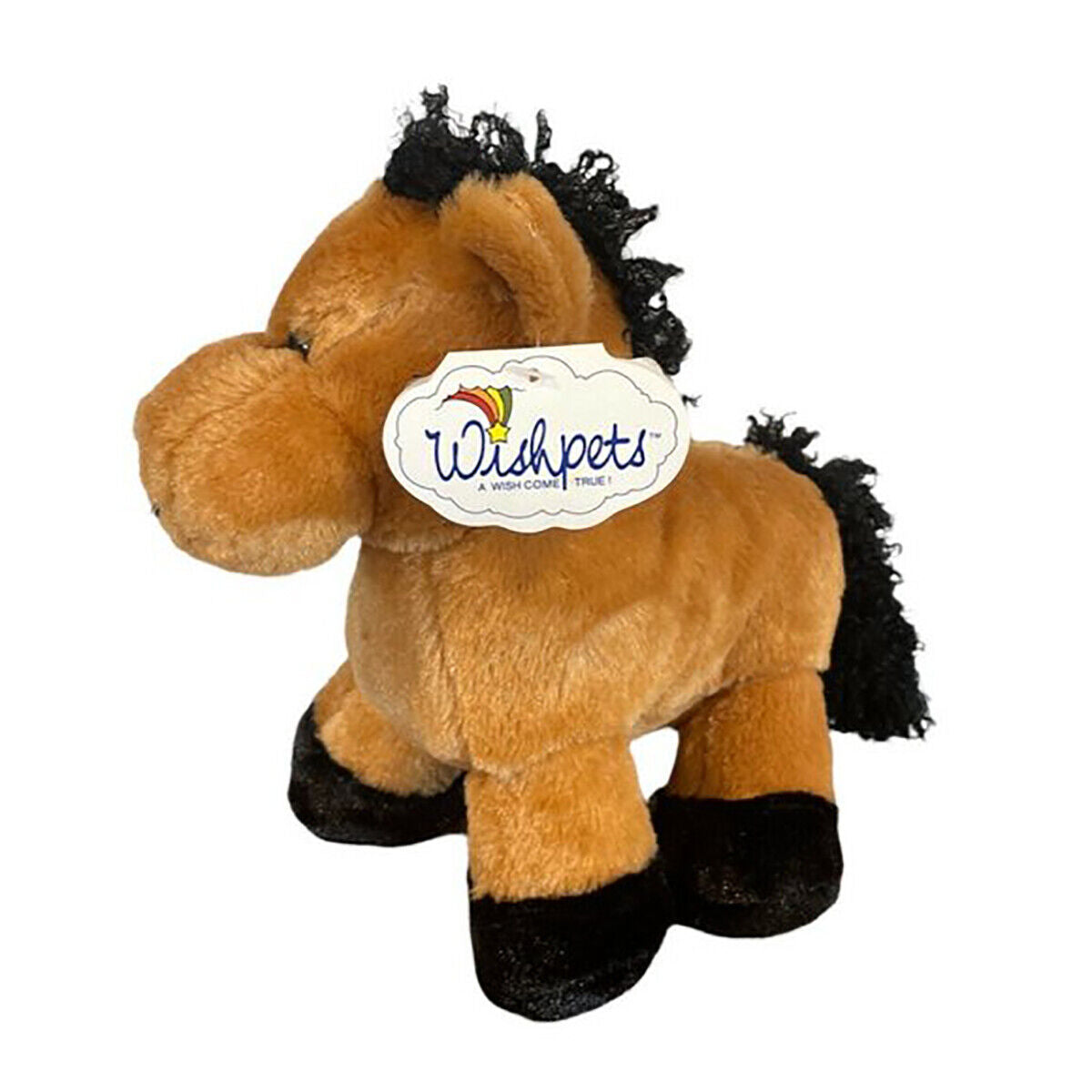 Wishpets Maxwell Chestnut Brown Pony Horse Plush Stuffed Animal Toy, 8" tall