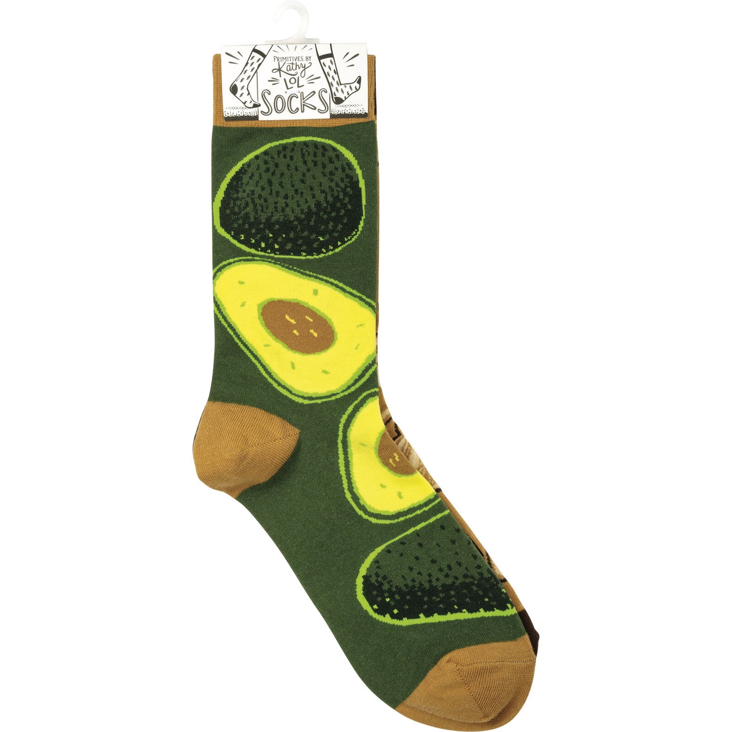 Primitives by Kathy Socks - Socks - Avocado & Toast, One Size Fits Most