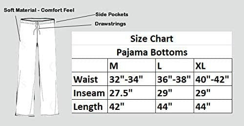 Pomeranian Unisex Lightweight Cotton Blend Pajama Bottoms- Small