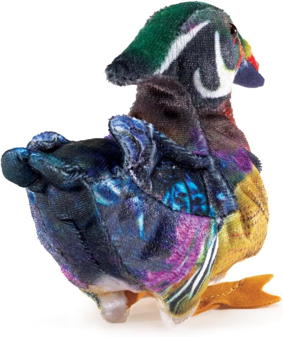 Folkmanis Mini Wood Duck Finger Puppet