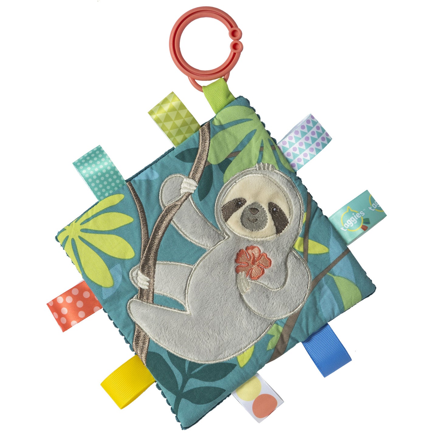 Mary Meyer Taggies Crinkle Me, Molasses Sloth, 6 x 6"