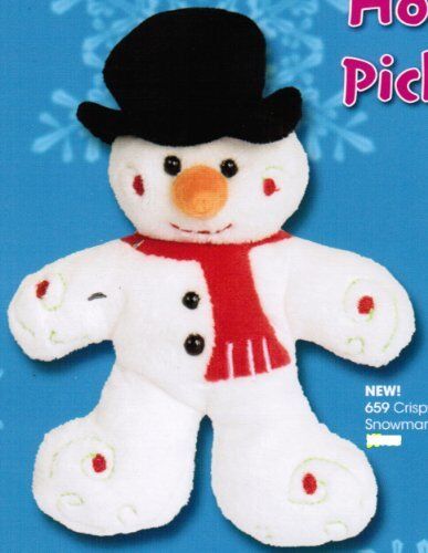 Douglas Toys Crispy Snowman Plush Stuffed Animal 7"