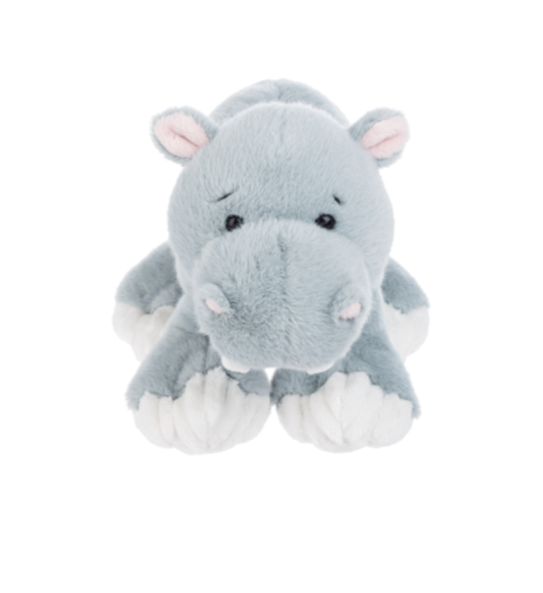 Ganz Tippy Toes Blue Gray Hippopotamus Plush Stuffed Animal Toy, 9"
