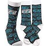 Novelty Funky Womens Crew Socks Primitives by Kathy - Camping Socks