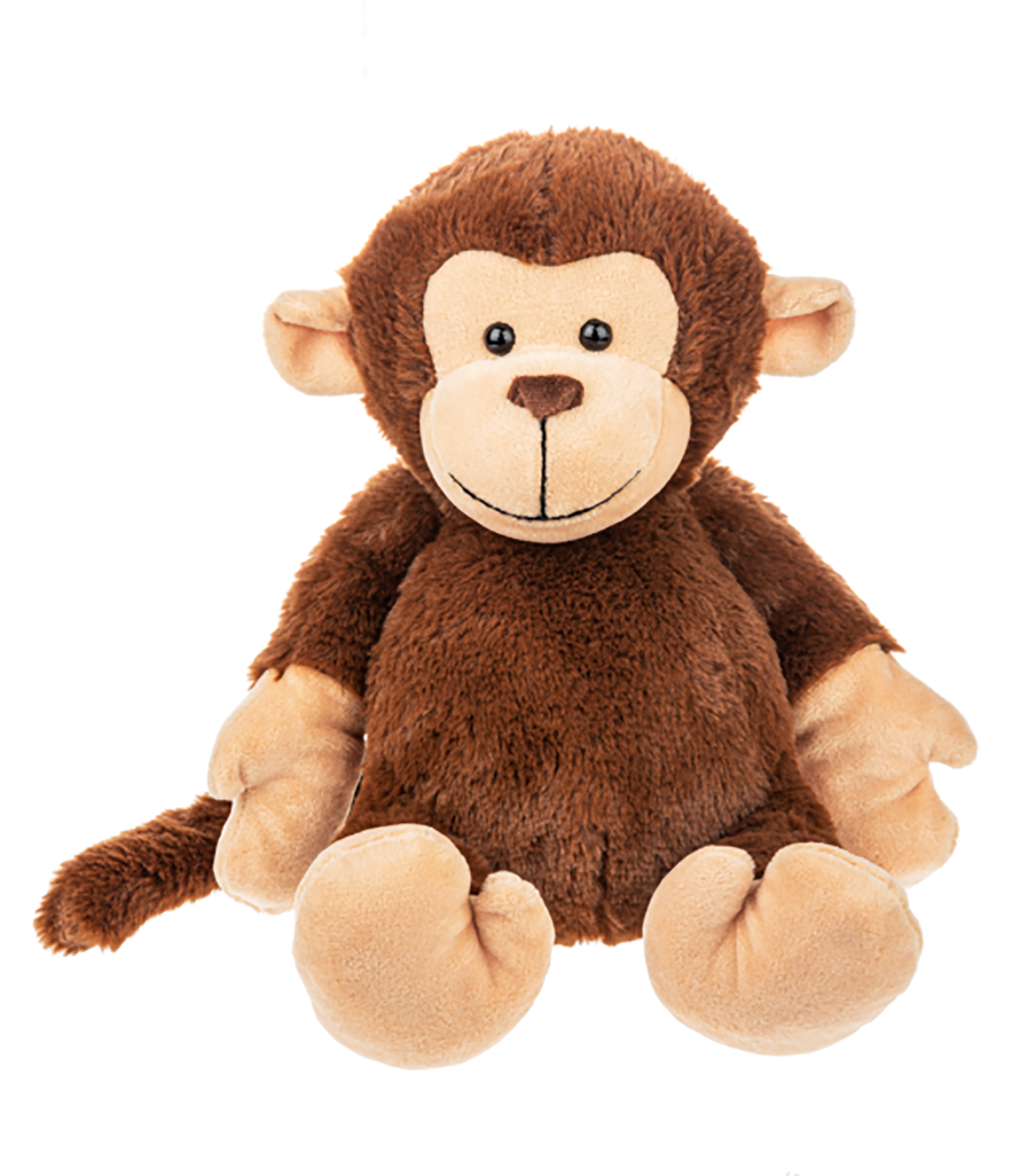 Ganz Schlumpy Brown Monkey Floppy Plush Stuffed Animal Toy, 12"