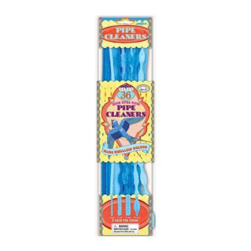 eeBoo Barn Swallow Blue Pipe Cleaners by eeBoo
