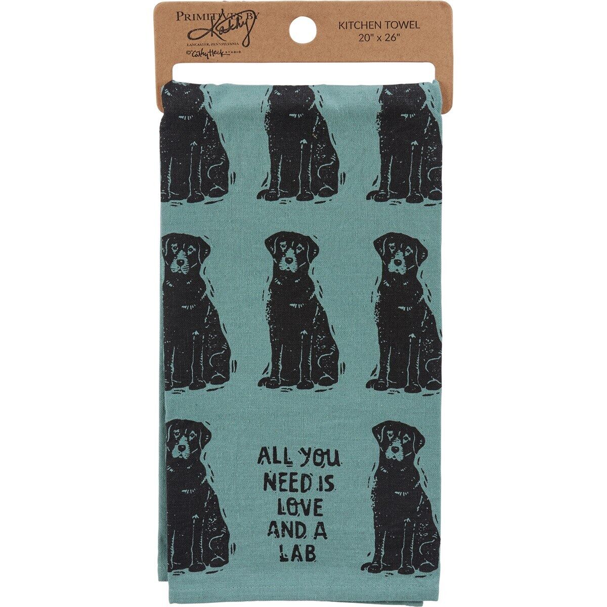 Primitives by Kathy Kitchen Towel - All You Need Is Love And A Lab