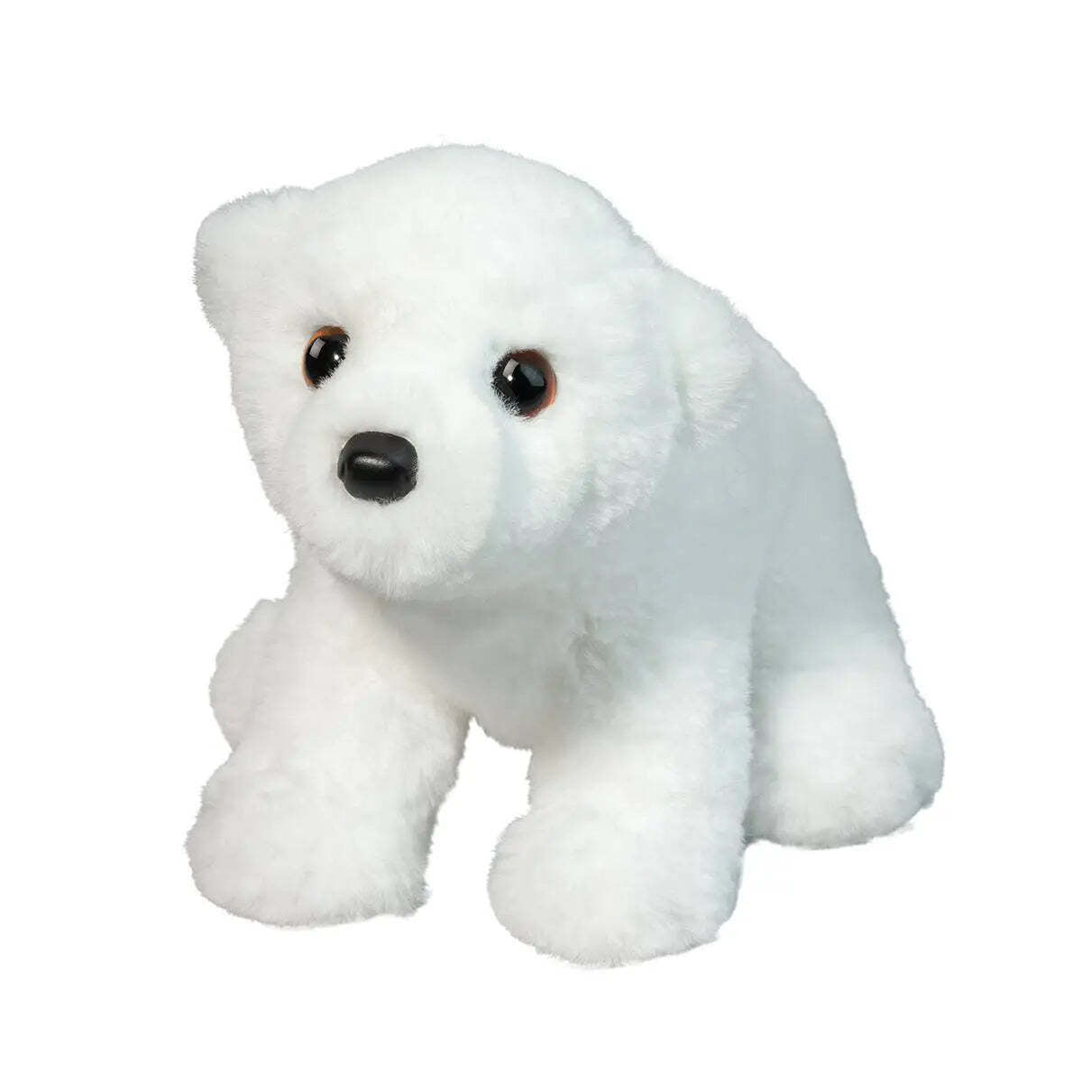Douglas Mini Whitie Soft Polar Bear Plush Stuffed Animal, 6" sitting