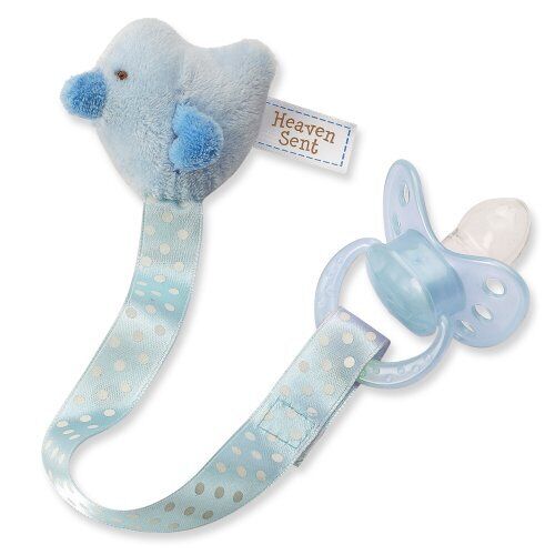 Gund Baby Grow In Grace Blue Duck Pacifier Clip