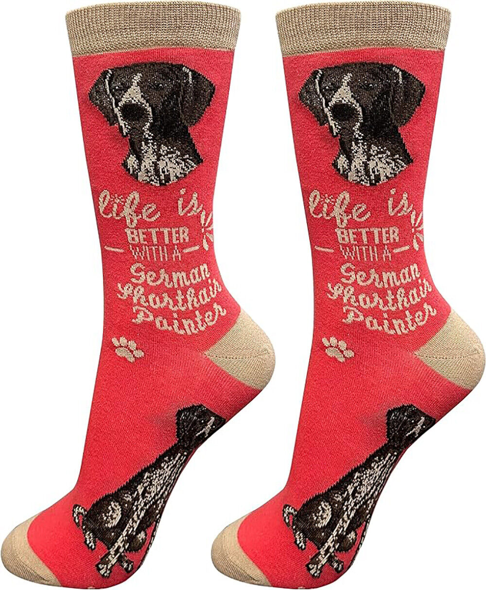 E&S Pets Pet Lover Socks, Life is Better with a German Shorthaired Pointer