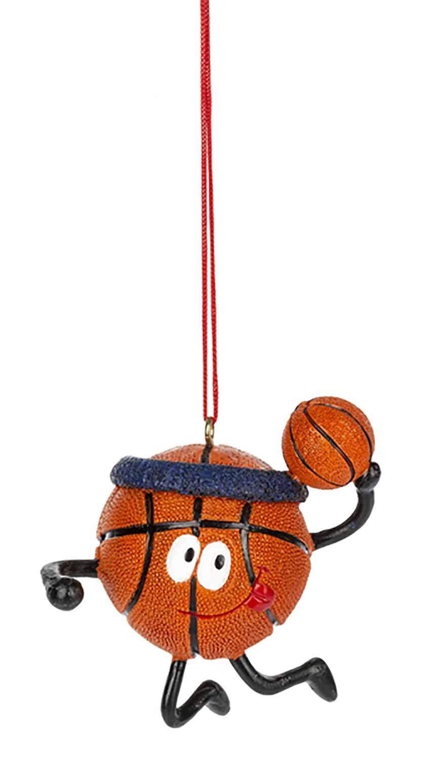 Midwest-CBK "Basketball" Christmas/Everyday Ornament, 2.5 inches
