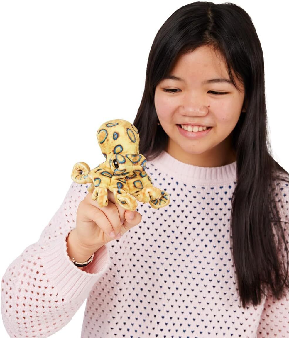 Folkmanis Mini Blue Ringed Octopus Finger Puppet