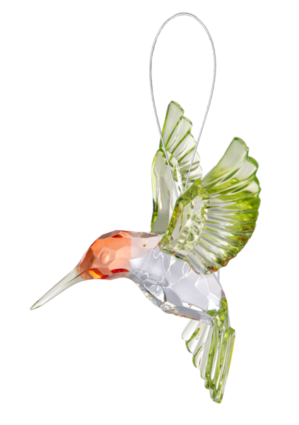 Crystal Expressions Ganz Red Throated Hummingbird Ornament, ACRY-950, 4.5"