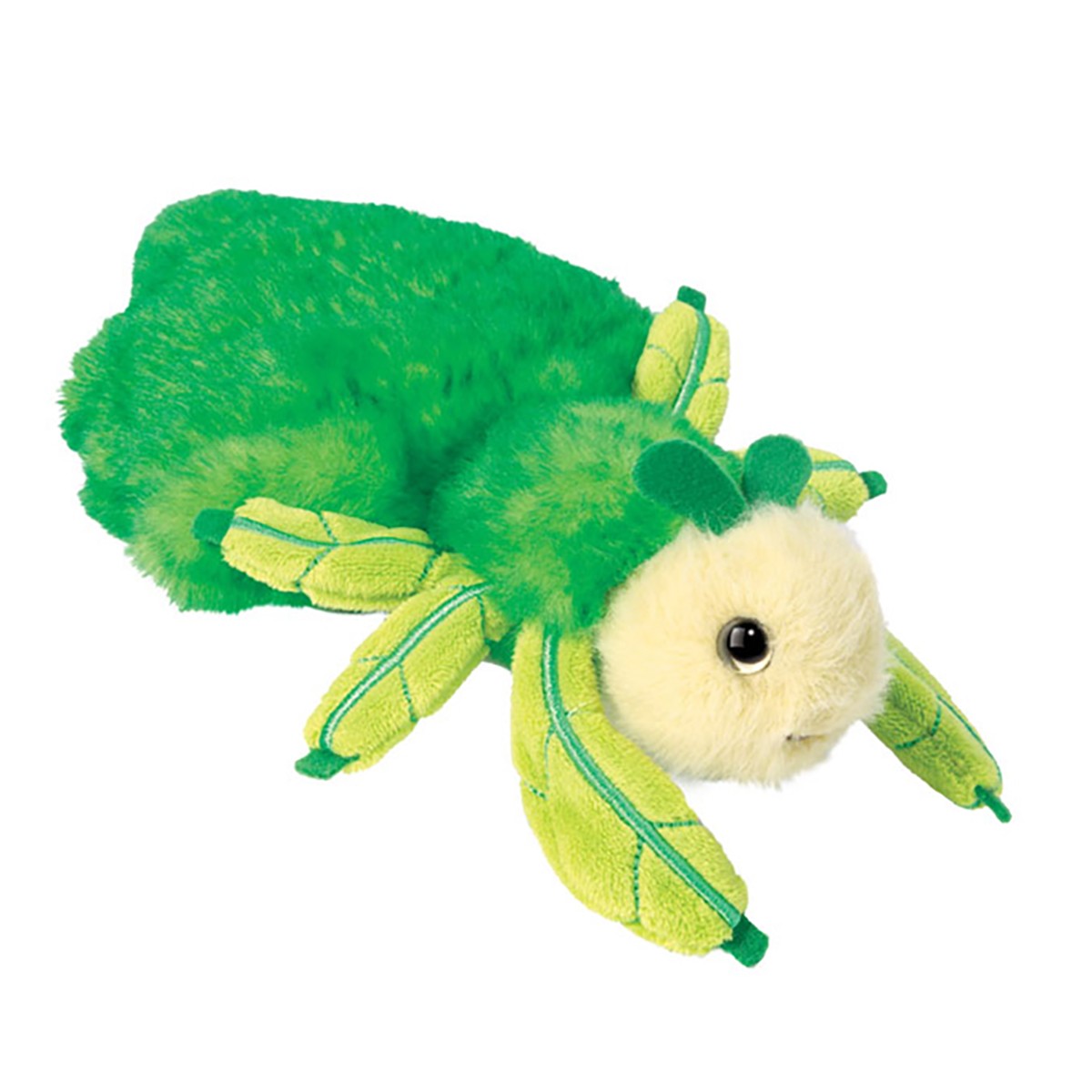 Douglas Toys Larry Green Leaf Bug Plush Stuffed Animal Toy, 8"