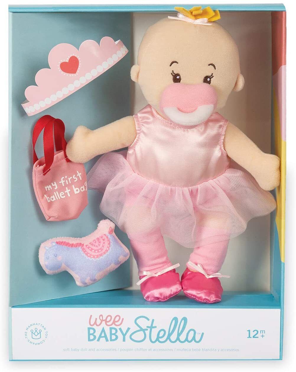 Manhattan Toy Wee Baby Stella Tiny Ballerina 12" Soft Baby Doll