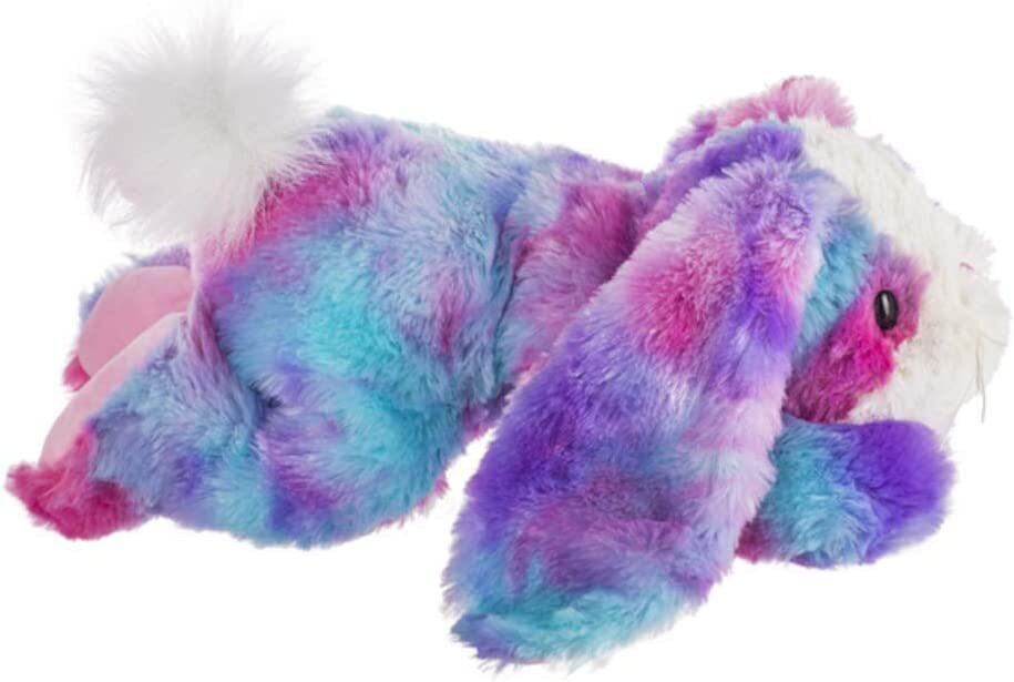 Ganz HE10415 Candy Blossom Pink Purple Tie Dye Bunny Plush Toy, 12-inch
