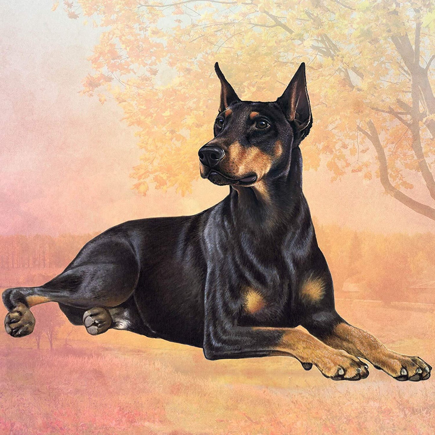 Doberman Tabletop Drink Coaster (1)