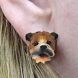 Conversation Concepts Bulldog Earrings Post